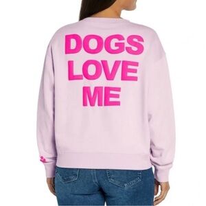 Wildfox 'Dogs Love Me' Crewneck Sweatshirt